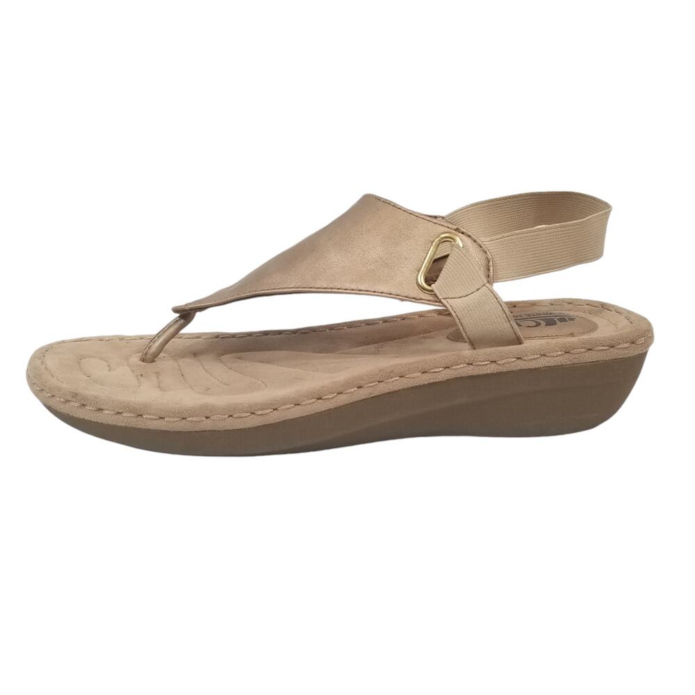 Cliffs By White Mountain Carmel Women's Metallic Slingback Thong Sandals 9.5